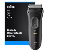 Braun Rasoio elettrico Series 3+, 3 lame flessibili, potente MicroComb, rasoio elettrico da uomo, prodotto in Germania, 3000S, grigio