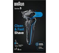 Braun Rasoio Elettrico, Series 5, Con Stazione SmartCare, 52-B7000cc, Blu - NUOV