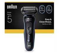 Braun Series 5 - Rasoio elettrico da uomo, con durata della batteria di 50 minuti, senza fili, per uomo, impermeabile, prodotto in Germania, 52-B1000s, colore: Blu