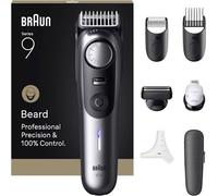Braun Regolabarba a Batteria Wet & Dry Grigio/Nero BeardTrimmer serie 9 BT9520
