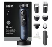 Braun BeardTrimmer 7 80789809 regolabarba CA/Batteria 40 2 cm Bagnato e secco Blu scuro