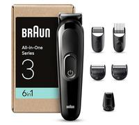 Braun Regolabarba Tagliacapelli Uomo Rasoio Elettrico Barba, 6-In-1 Styling Kit Ideale Per Barba, Capelli, 50 Minuti Di Utilizzo Senza Fili, Imballaggio Riciclabile, MGK3420