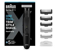 Braun REGOLABARBA UOMO e RASOIO ELETTRICO BARBA E Capelli Series X, Testina Flessibile Con lama 4D A Due Direzioni E Protezione SkinShield, 45 Minuti Di Utilizzo Senza Fili, Idea Regalo, XT3200