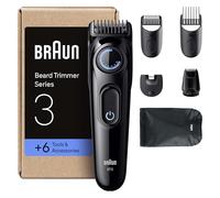 Braun Regolabarba Uomo Series 3, +6 Strumenti Di Styling, Lama Ultra Affilata, 50 Min Di Utilizzo, 40 Lunghezze, Rasoio Elettrico Barba, BT3565, Nero/Blu