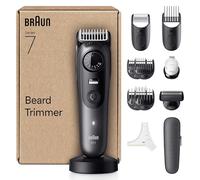 Braun Regolabarba Uomo Series 7, +12 Strumenti Da Barbiere, Lama ProBlade Affilata a Vita, Fino A 120 Minuti Di Autonomia, Selettore Di Precisione Con 40 Lughezze E Blocco, BT7545, Grigio