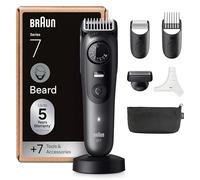 Braun Regolabarba Uomo Series 7, +7 Strumenti Da Barbiere, Lama ProBlade Affilata a Vita, Fino A 120 Minuti Di Autonomia, Impermeabile, Selettore Di Precisione Con 40 Lughezze E Blocco, BT7525, Grigio