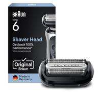 Braun Testina di ricambio per rasoio Serie 6 64B Originale – Compatibile 60/61/62 – Nero inox