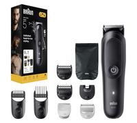 Braun Tagliaerba All-in-One Series 5, kit 9-in-1, lama affilata, rasatura del corpo, AIO5540, nero