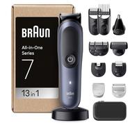 Braun Rifinitore All-In-One Series 7 AIO7565, Rasoio Elettrico Barba E Capelli 13In1 Con Lama ProBlade E Tecnologia AutoSense, 120 Min. Di Autonomia, Pettini Aree Sensibili E Sfumatura, Wet&Dry, Blu