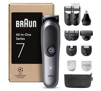 Braun Rifinitore All-In-One Series 7 AIO7545, Rasoio Elettrico Barba 12In1, Taglia Peli Naso E Orecchie, Macchinetta Per Capelli, Lama ProBlade, Tecnologia AutoSense, Wet&Dry, Grigio