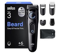 Braun Serie 3 Regolabarba Uomo, 6 Accessori, Custodia, BT3565, Nero | Rasoio Elettrico Barba con Lama Ultra Affilata, 6 Strumenti di Styling, 40 Lunghezze, Ricaricabile