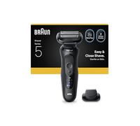 Braun Serie 5 Rasoio Elettrico Fino a 50 Minuti Cappuccio Falciatrice di Precisione Senza Fili Rasoio Uomo Bagnato E Secco, 100% Impermeabile, 52-N1200S, Nero