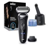 Braun Serie 7 Rasoio Elettrico Barba, Wet&Dry, Regolabarba Uomo, Rasoio Barba, 60 Min Di Utilizzo, Stazione SmartCare 4in1, +1 Accessorio, Senza Fili, 100% Impermeabile, 72-C1200CC, Oro