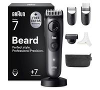 Braun Serie 7 Regolabarba Uomo, 7 Accessori, Custodia BT7525 Grigio | Rasoio Elettrico Barba con Lama Problade Affilata a Vita, 7 Strumenti da Barbiere, 40 Lunghezze, Impermeabile, Ricaricabile