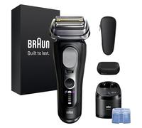 Braun Serie 9 PRO + Rasoio Elettrico Barba, Wet&Dry, 5+1 Lame Di Precisione Ultra Sottili, Regolabarba Uomo, Rasoio Barba, 60 Min, Testina ProComfort, Stazione SmartCare 6in1, Serie 9690cc, Nero