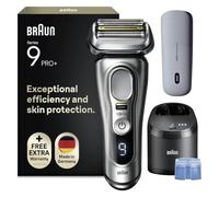 Braun Serie 9 Pro + Rasoio Elettrico Barba, Powercase, Smarcare 9477cc Nero | Regolabarba Uomo, Rifinitore di Precisione, Impermeabile, Ricaricabile, Powercase, Smartcare, Batteria Litio Ion, Idea Regalo