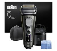 Braun Serie 9 PRO + Rasoio Elettrico Barba, Wet&Dry, 5+1 Lame Di Precisione Ultra Sottili, Regolabarba Uomo, Rasoio Barba, 60 Min Utilizzo, Stazione Di Pulizia SmartCare 6in1, Serie 9665cc, Grafite