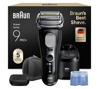 Braun Serie 9 PRO + Rasoio Elettrico Barba, Wet&Dry, 5+1 Lame Di Precisione Ultra Sottili, Regolabarba Uomo, Rasoio Barba, 60 Min, Testina ProComfort, Stazione SmartCare 6in1, Serie 9690cc, Nero