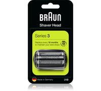Braun Series 3 21B Testina Di Ricambio Per Rasoio Elettrico Barba - Nero - Compatibile Con I Rasoi