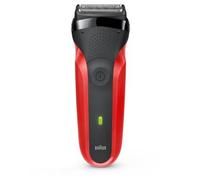 Braun Series 3 300 Rasoio Elettrico Barba, Nero/Verde Elettrico