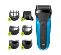 Braun Series 3 310BT Rasoio a rete Tagliacapelli Nero, Blu - Nouvo