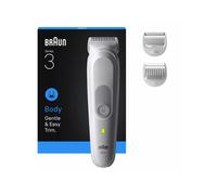 Braun Trimmer Per Il Corpo, Body Groomer Series 3, 3 Strumenti Per La Rasatura, Con Protezione SkinGuard, Durata Di 80 Min, Morbido Per Aree Sensibili, Rasatura E Rifinitura, Impermeabile, BG3530,