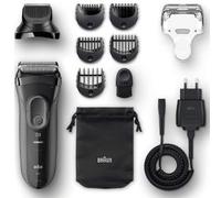 Braun Series 3 Shave&Style 3000BT Rasoio Da Barba Elettrico Da Uomo, Nero/Grigio
