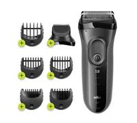 Braun Series 3 Shave&Style 3000BT Rasoio Da Barba Elettrico Da Uomo, Nero/Grigio