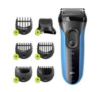 Braun Series 3 3010BT Shave&Style Rasoio Elettrico Barba, Wet&Dry Da Uomo Nero/Blu