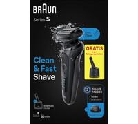 Braun Series 5 52-N7200cc Rasoio Trimmer Nero NEW