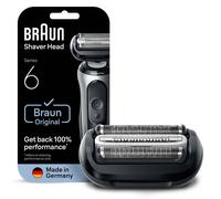 Braun Testina di ricambio per rasoio Serie 6 64B Originale – Compatibile 60/61/62 – Nero inox