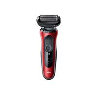 Braun Series 6 61-R1000s Rasoio Nero, Rosso