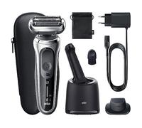 Braun Series 7 71-S7200cc - Rasoio elettrico a umido e a secco con sistema SmartCare Center e trimmer di precisione, batteria senza fili, con pellicola, colore: Argento