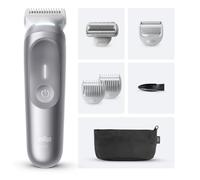 Braun Rasoio Multifunzione Bodygroomer Wet & Dry con 100 Minuti di Autonomia colore Silver - BG7550
