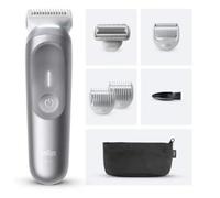 Braun BG7550 Series 7 Trimmer per uomo, corpo, petto, ascelle, gambe e peli pubici con Smartlight e SkinGuard, kit di toelettatura 8 in 1, impermeabile con 6 elementi di fissaggio, autonomia di 100