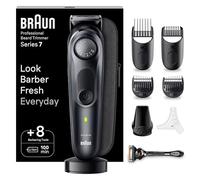 Braun Series 7 RASOIO ELETTRICO BARBA Con lama barba Problade, REGOLABARBA UOMO 40 Lunghezze, Accessori Da Barbiere, Base Di Ricarica, Custodia, Idea Regalo, BT7441 Nero Elettrico