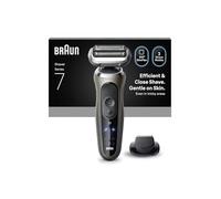 Braun Series 7 - Rasoio elettrico da uomo, con durata della batteria di 60 minuti, accessorio per rifinitore di precisione, senza fili, rasoio a secco e a umido, prodotto in Germania, impermeabile, 72