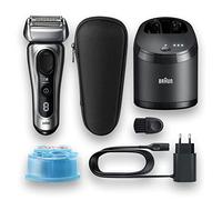 Braun Series 8 8457cc Rasoio Elettrico Barba, Testina con Rifinitore di Precisione 3+1, Tecnologia Sonica E Adattamento della Testina di 40°, Stazione SmartCare 4 in 1, Wet&Dry
