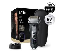 Braun Series 9 Pro+ 9610s rasoio elettrico nero con custodia e supporto di ri...