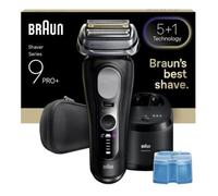 Braun Series 9 Pro+ 9660CC Rasoio Trimmer Nero, Argento