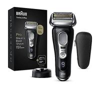 Braun Series 9 Pro, Regolabarba Uomo, Rasoio Elettrico Barba, Rifinitore di precisione, Custodia da Viaggio, Con Lame Flessibili, Impermeabile, Batteria Litio Ion, Idea Regalo, 9410s Nero