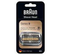 Braun Series 9, Rasoio Elettrico Uomo Testina di Ricambio, Compatibile con I Rasoi Series 9, Rasatura Ottima ed Efficiente, Lame Flessibili, Uso a Secco o Sotto Acqua, 92S Argento