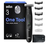 Braun REGOLABARBA UOMO e RASOIO ELETTRICO BARBA E Capelli Series X, Testina Flessibile Con lama 4D A Due Direzioni E Protezione SkinShield, 45 Minuti Di Utilizzo Senza Fili, Idea Regalo, XT3200