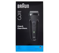 Braun Series 3 Rasoio Elettrico Uomo - Rasoio a 3 Lame Flessibili Durata Batteria 30 Minuti Rasoio a Secco Uomo - 300s Grigio