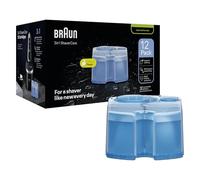 Braun ShaverCare 3In1 CCR 12 Cartucce Di Ricarica ORIGINALI Per Stazione SmartCare, Pulisce Rasoio Elettrico Barba, Igienizza Regolabarba Uomo, Profumo Fresco Di Limone, Pacco Da 12