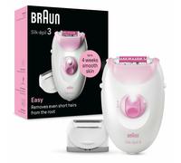 Braun Silk-ÃƒÂ©pil 3 Epilatore Elettrico Donna , Epilatore Con Cavo Per Epilazione, Pelle Liscia Per Settimane, 3-031, Rosa NEW