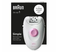 Epilatore Braun SE1 000 SILK EPIL 1 White e Pink White e Pink
