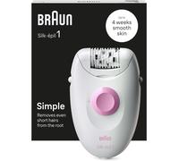 Braun Silk-Épil 1 1-010 Epilatore Elettrico Donna, Epilatore Con Cavo per Epilaz
