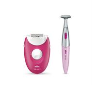 Braun Silk-épil 3 -420, Epilatore Elettrico Donna Per La Rimozione Duratura Dei Peli - Bianco/Rosa