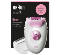 Braun Silk-épil 3 Epilatore Elettrico Donna , Epilatore Con Cavo Per Epilazione, Pelle Liscia Per Settimane, 3-031, Rosa